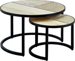 Couchtischset 'Wohnling', braun