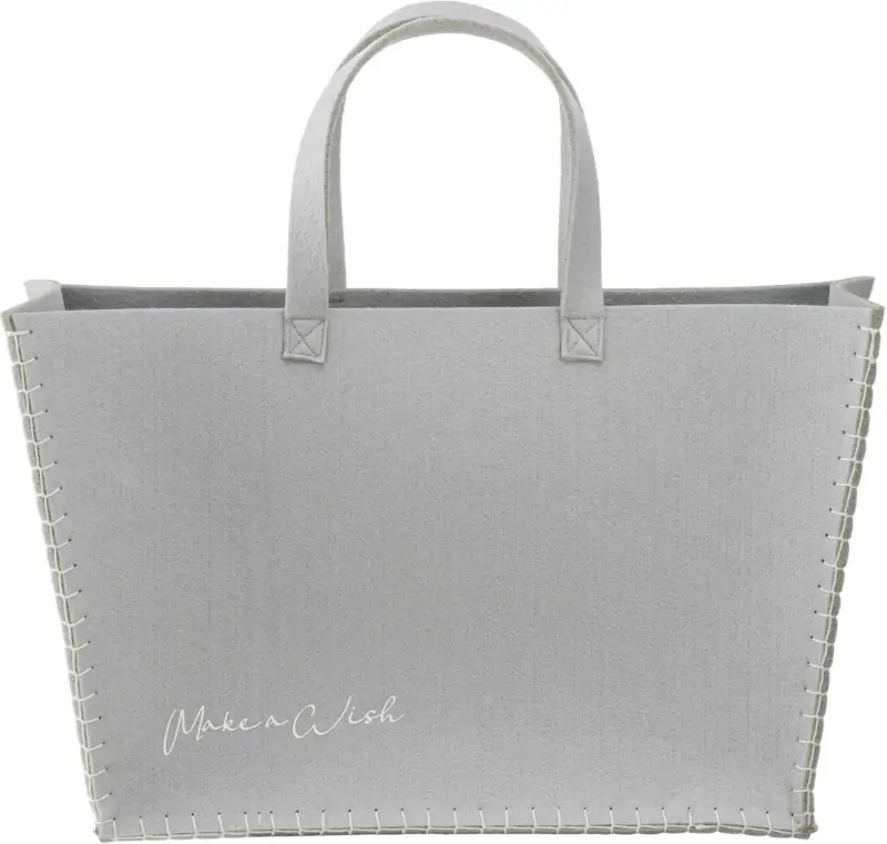 Einkaufstasche Ella aus Filz in Grau