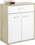 m&ouml;max Kommode in Wei&szlig;/Eichefarben