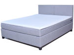 Boxspring LENK 140x200cm grigio
