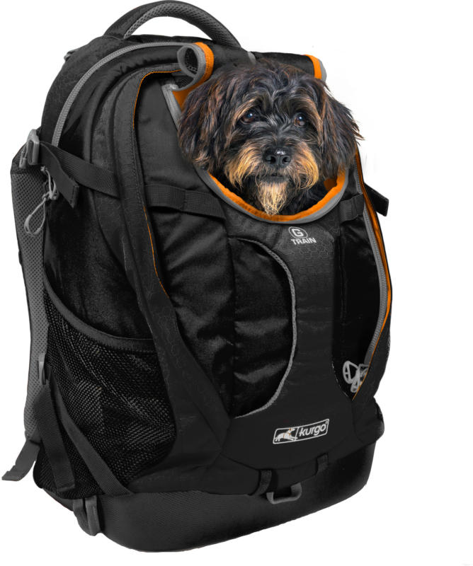 Kurgo Hunderucksack G-Train K9 schwarz für Hunde bis 11.3kg