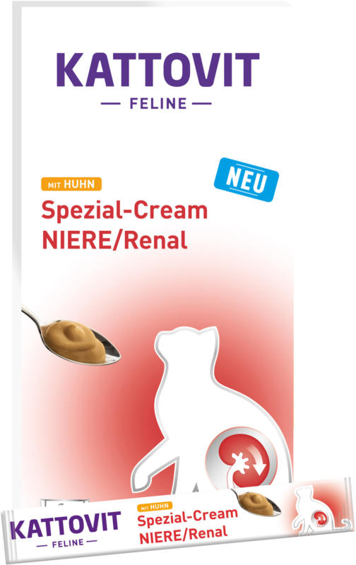 Kattovit Spezial-Cream Niere Huhn 6x15g