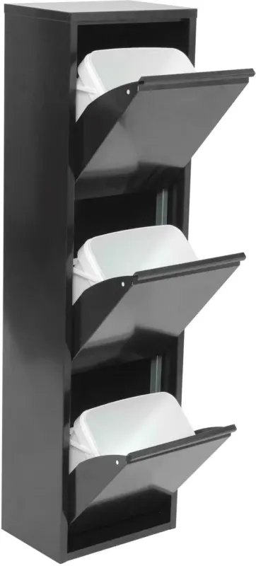 Abfallsammler Waste in Schwarz