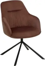 mömax Armlehnstuhl in Terra Cotta/Schwarz