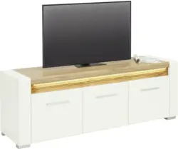 TV-Element in Weiß Hochglanz