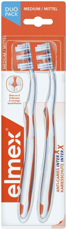 Elmex Brosse à dents Anti-caries lot de 2 -