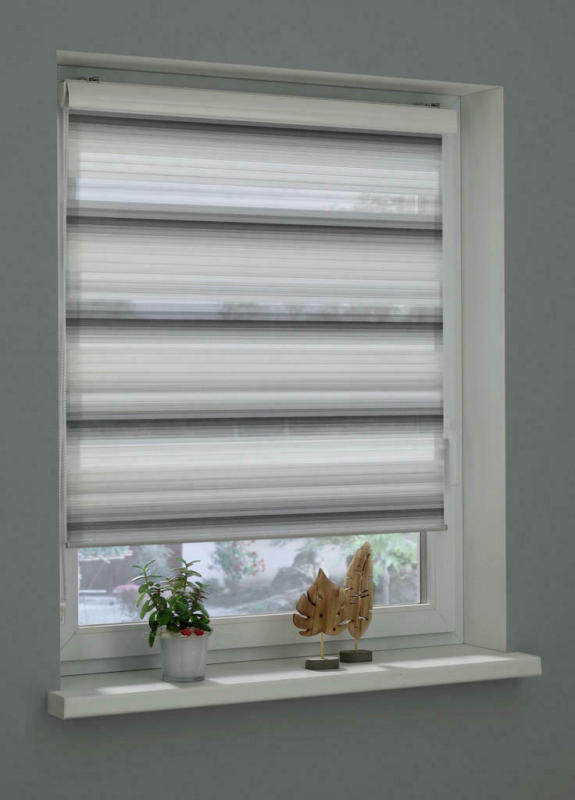 Doppelrollo Mit Blende Timba-2 Ombre B/l: Ca. 80x160 Cm