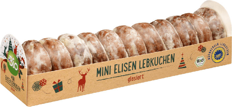 dmBio Mini Elisen Lebkuchen glasiert