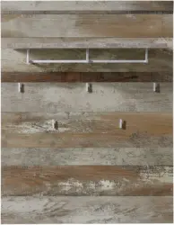 Garderobenpaneel 'Crown-X' , natur