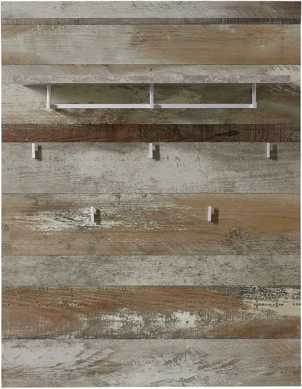 Garderobenpaneel 'Crown-X' , natur