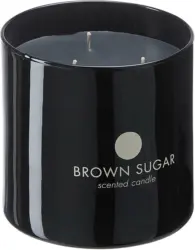 Kerze Kasia im Glas in Schwarz