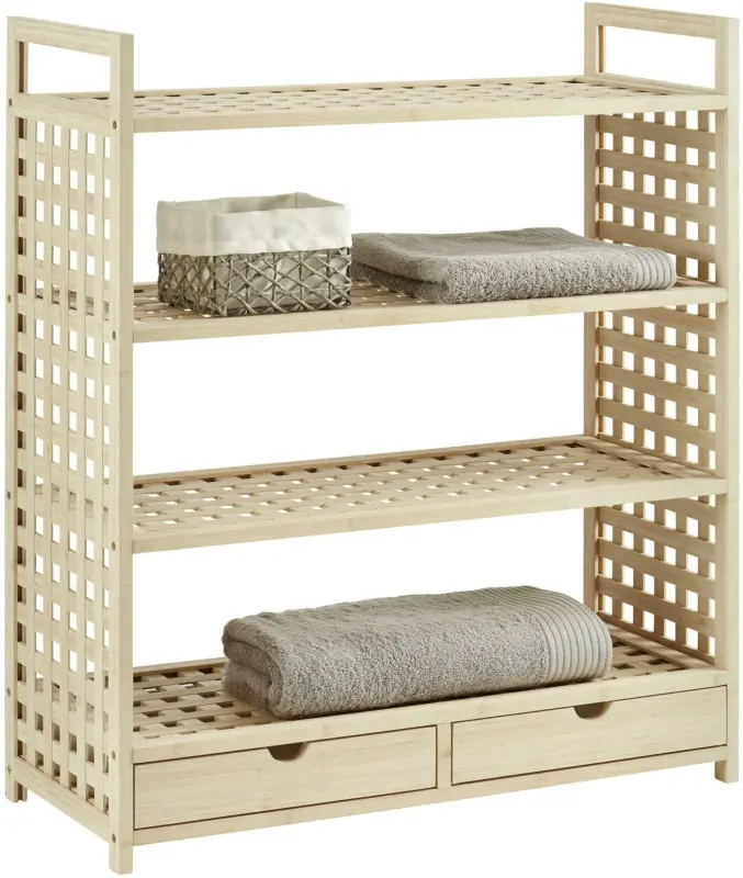 Schuhregal aus Bambus Massiv