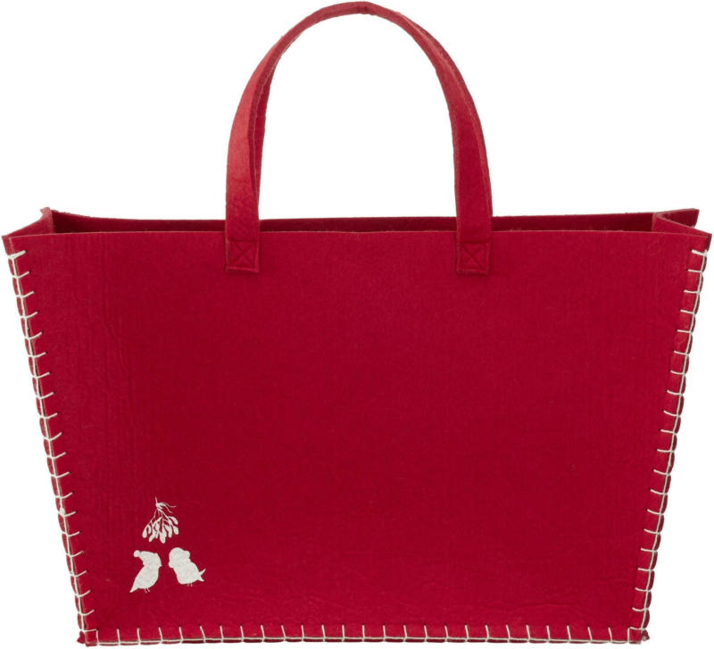 Einkaufstasche Ella aus Filz in Rot