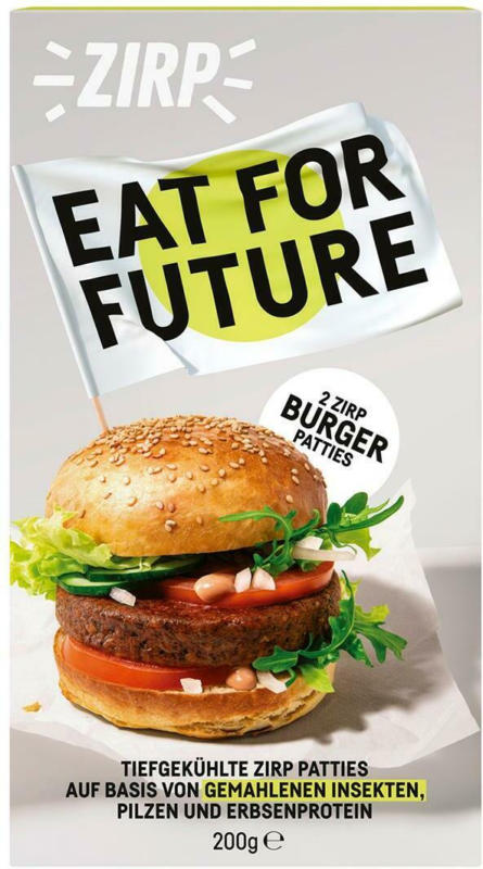 Zirp Eat for Future Burger Patties