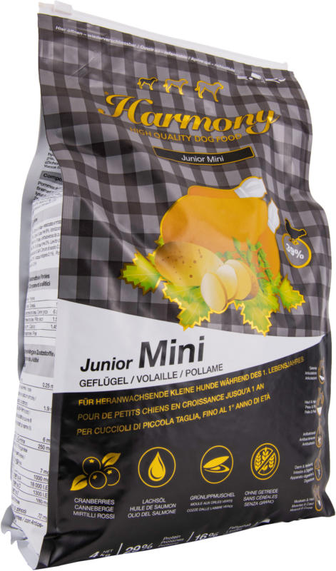 Harmony Dog Mini Geflügel Junior 4kg