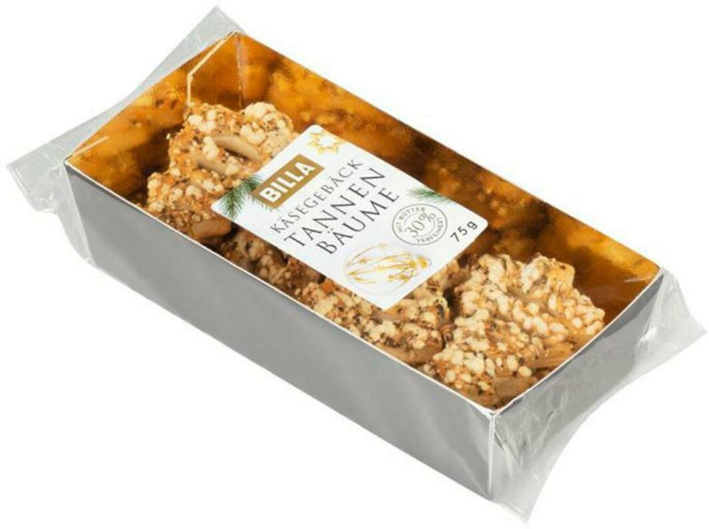 BILLA Käsegebäck Weihnachtsbäume