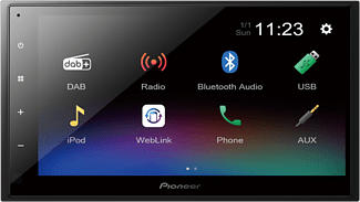 PIONEER DMH-A340DAB - Autoradio (Schwarz)