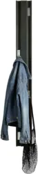 Wandgarderobe in Schwarz