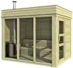 Möbelix Sauna Outdoor Wwc 2x3 mit Int. Steuerung 228,6x328,6x278 cm