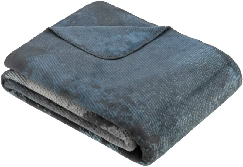 Decke Rockhamton in Blau/Grau ca. 150x200cm