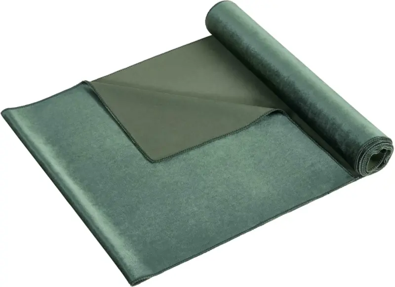 DekostoffSamt in Dunkelgrün ca. 35x180cm