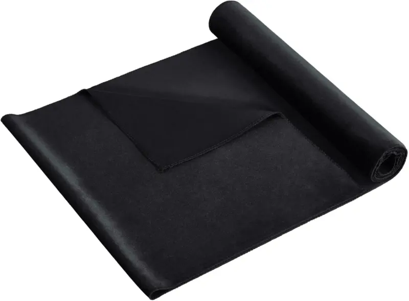 Dekostoff Samt in Schwarz ca.35x180cm