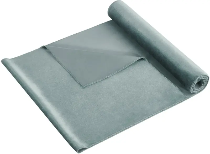 Dekostoff Samt in Blau ca.35x180cm