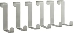 Türhaken aus Edelstahl, 6er Set