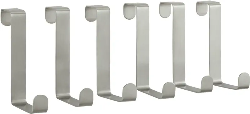 Türhaken aus Edelstahl, 6er Set