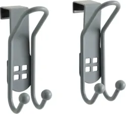 Türhaken Wenko in Silberfarben, 2er Set
