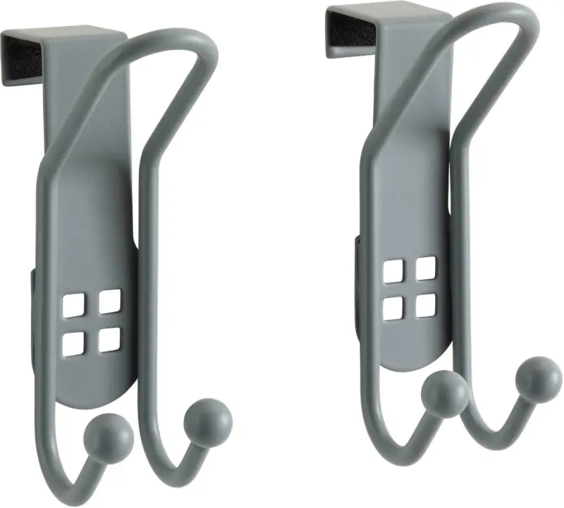 Türhaken Wenko in Silberfarben, 2er Set