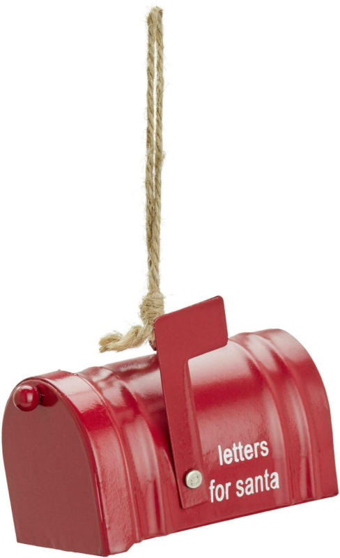 Dekohänger Mailbox aus Metall in Rot