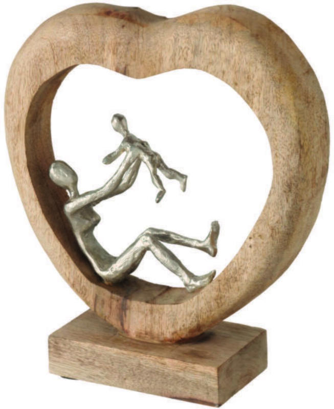 Skulptur Playo in Naturfarben