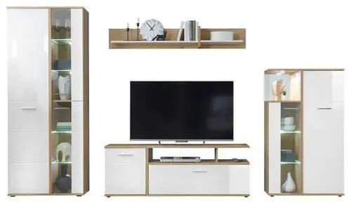 Wohnwand 'Ever' , weiß