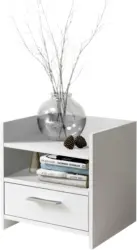 Nachtkästchen 'Carlo' , weiß