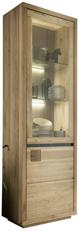 Vitrine Flynn B: 65cm Wildeiche Massiv