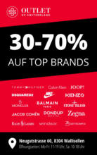 Outlet of Switzerland - 30-70% auf Top Brands