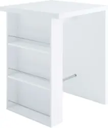 Barelement in Weiß Hochglanz