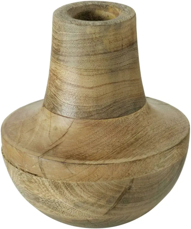 Dekovase Poshka aus Mangoholz Ø ca. 15cm