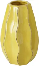 mömax Vase Hilary aus Steingut in Gelb Ø ca. 7cm