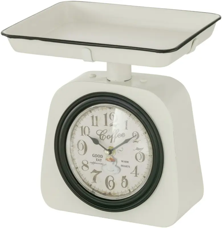 Tischuhr Waage II aus Metall