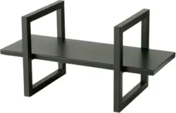 Dekotablett Quanto aus Eisen in Schwarz