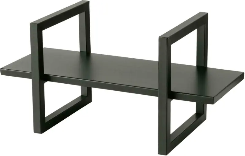 Dekotablett Quanto aus Eisen in Schwarz