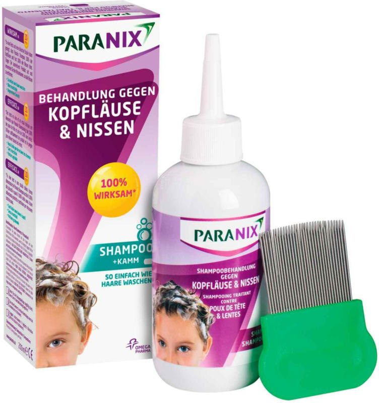 Paranix Shampoo trattamento contro pidocchi e lendini con pettine 200 ml -