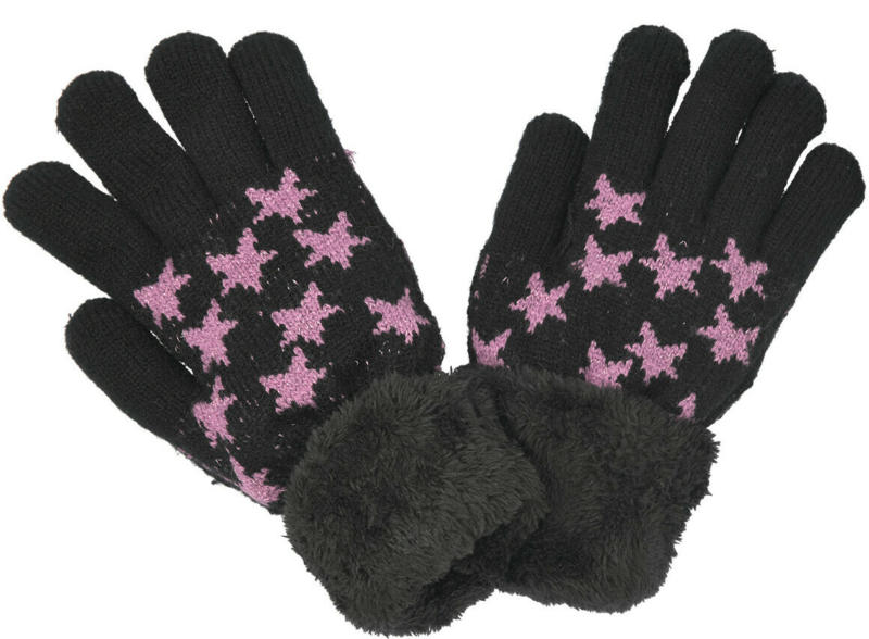 Damen Handschuhe mit Norwegermuster