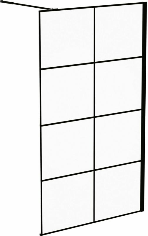 baliv Duschabtrennung Walk-In DUK-120.131 120 cm x 195 cm Schwarz
