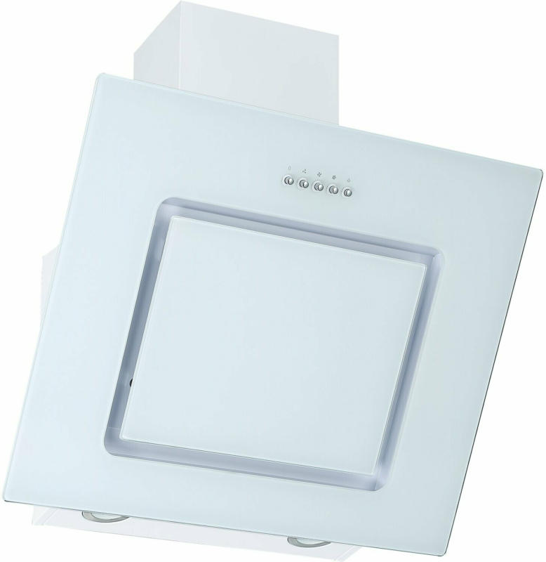 Respekta Schräghaube CH13-60WB Glas 60 cm Weiß EEK: B