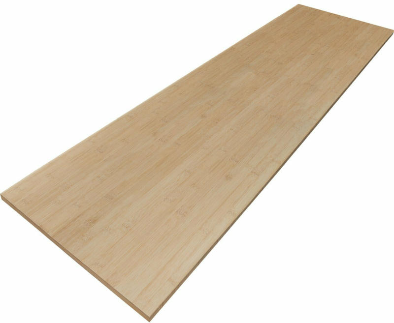 Arbeitsplatte Massivholz 240 x 63,5 x 2,7 cm Bambus