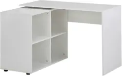 Eckschreibtisch 'Wohnling', weiß