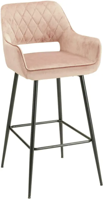 Barhocker in Rosa/Schwarz
